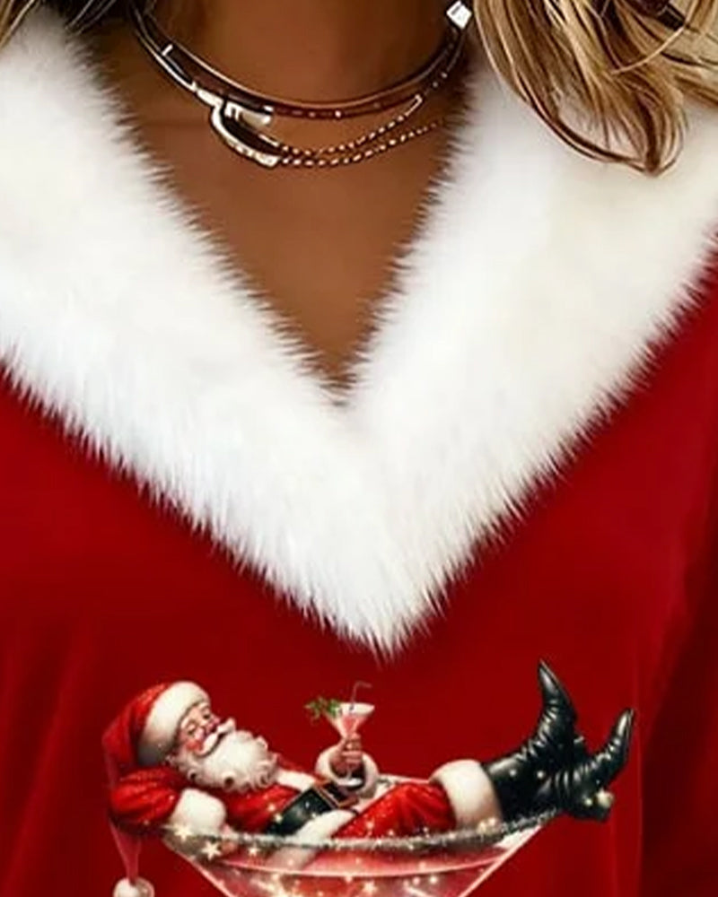 ANIELA | ŚWIĄTECZNY FOCUS, DŁUGI RĘKAW, PLUSZOWY