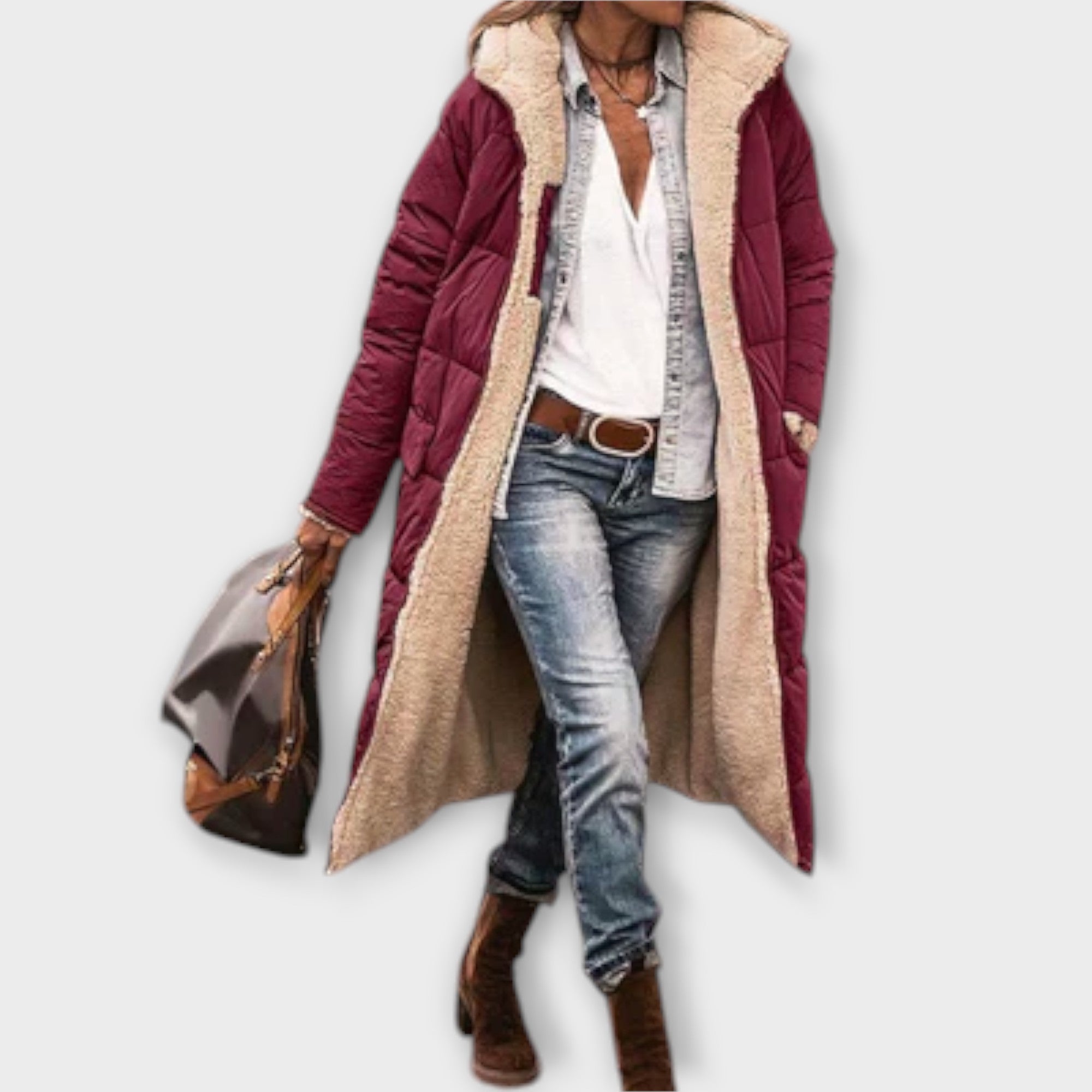 Kora - pluszowy futrzany płaszcz