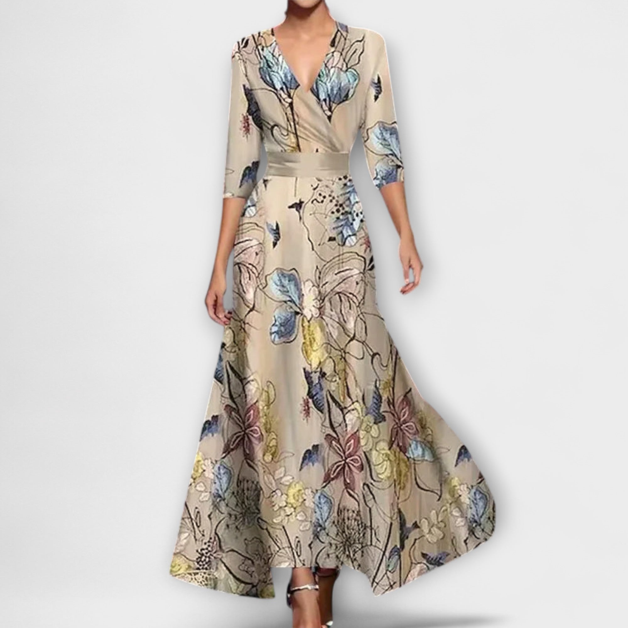 Alma - Elegancka sukienka damska z rękawami