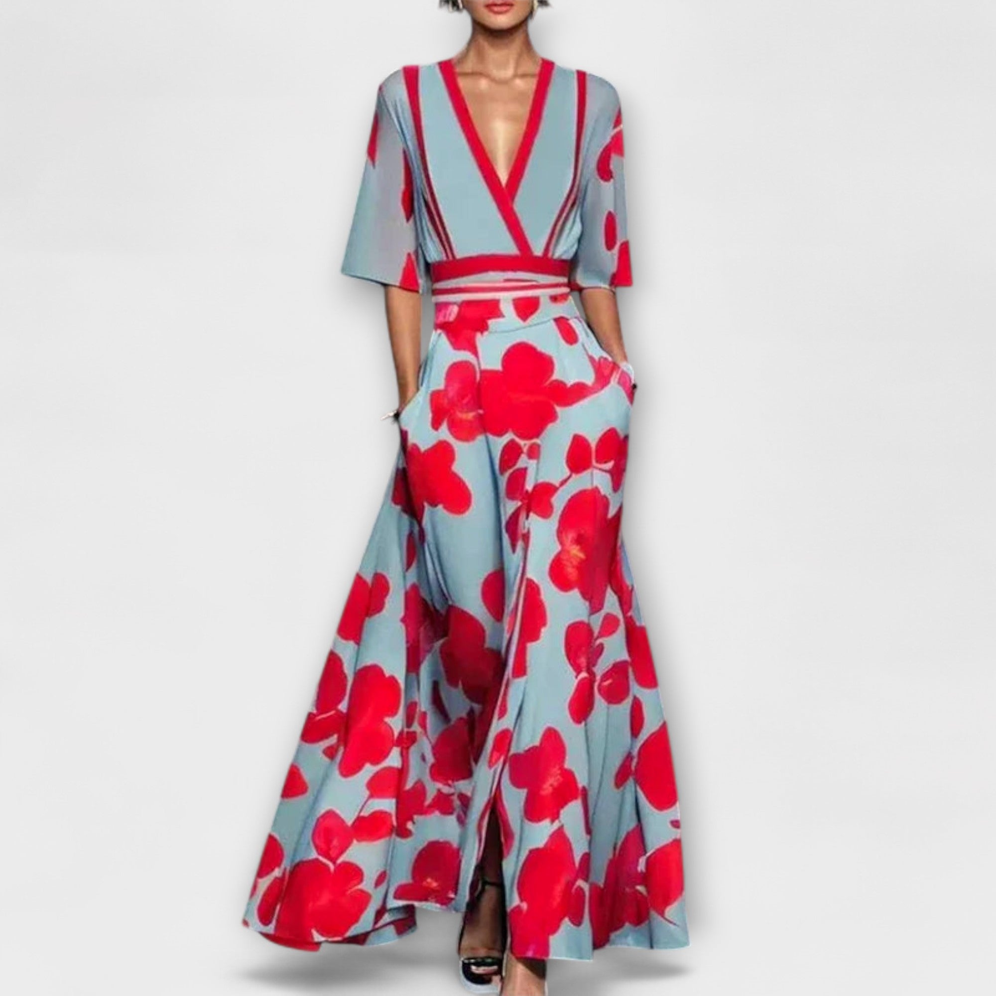 Alma - Elegancka sukienka damska z rękawami